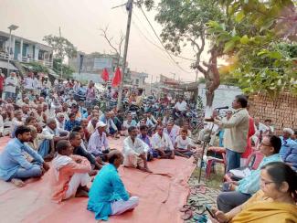 protest meeting against the murder of dalit youth